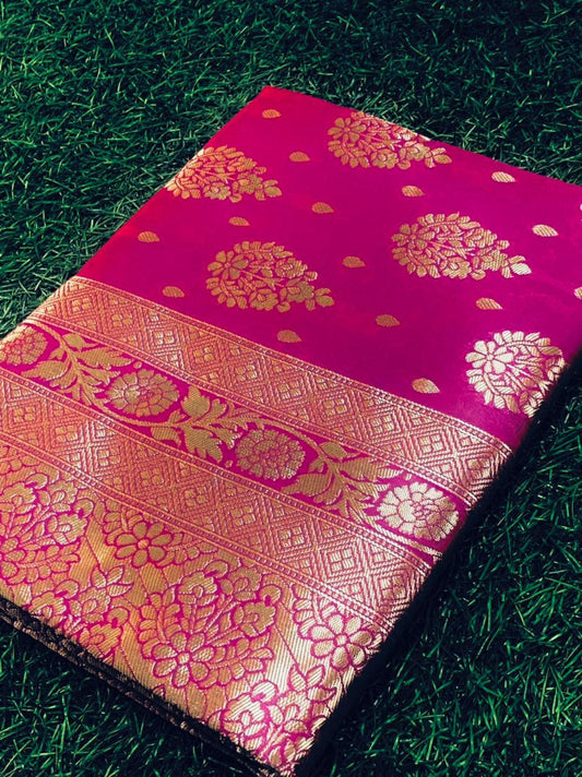 Pink Butta Patti Saree: Timeless Charm for Festive Occasions - Outfit Odessey