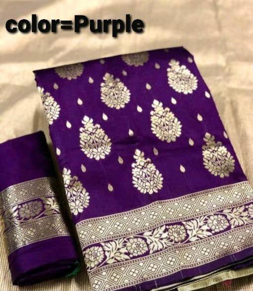 Purple Butta Patti Saree: Regal Elegance for Weddings and Parties - Outfit Odessey